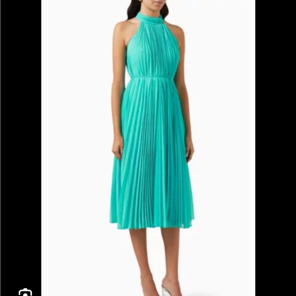 Milly Ophelia pleated midi dress size 4
